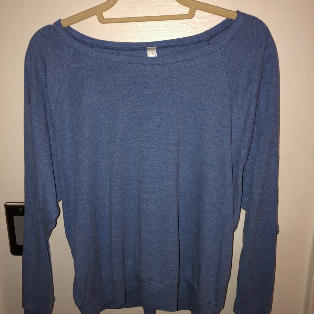 Blue Long-sleeve American Apparel Sweater Tee